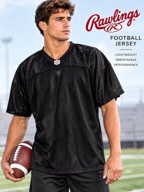 Rawlings Football Jersey Black Mesh XL NWT Practice Training